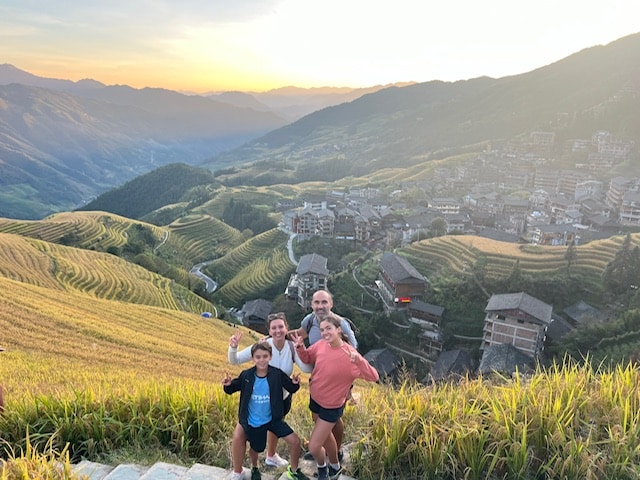 Nolwenn and family – Yangshuo karst circuit and Longji rice terraces – Oct 2024
